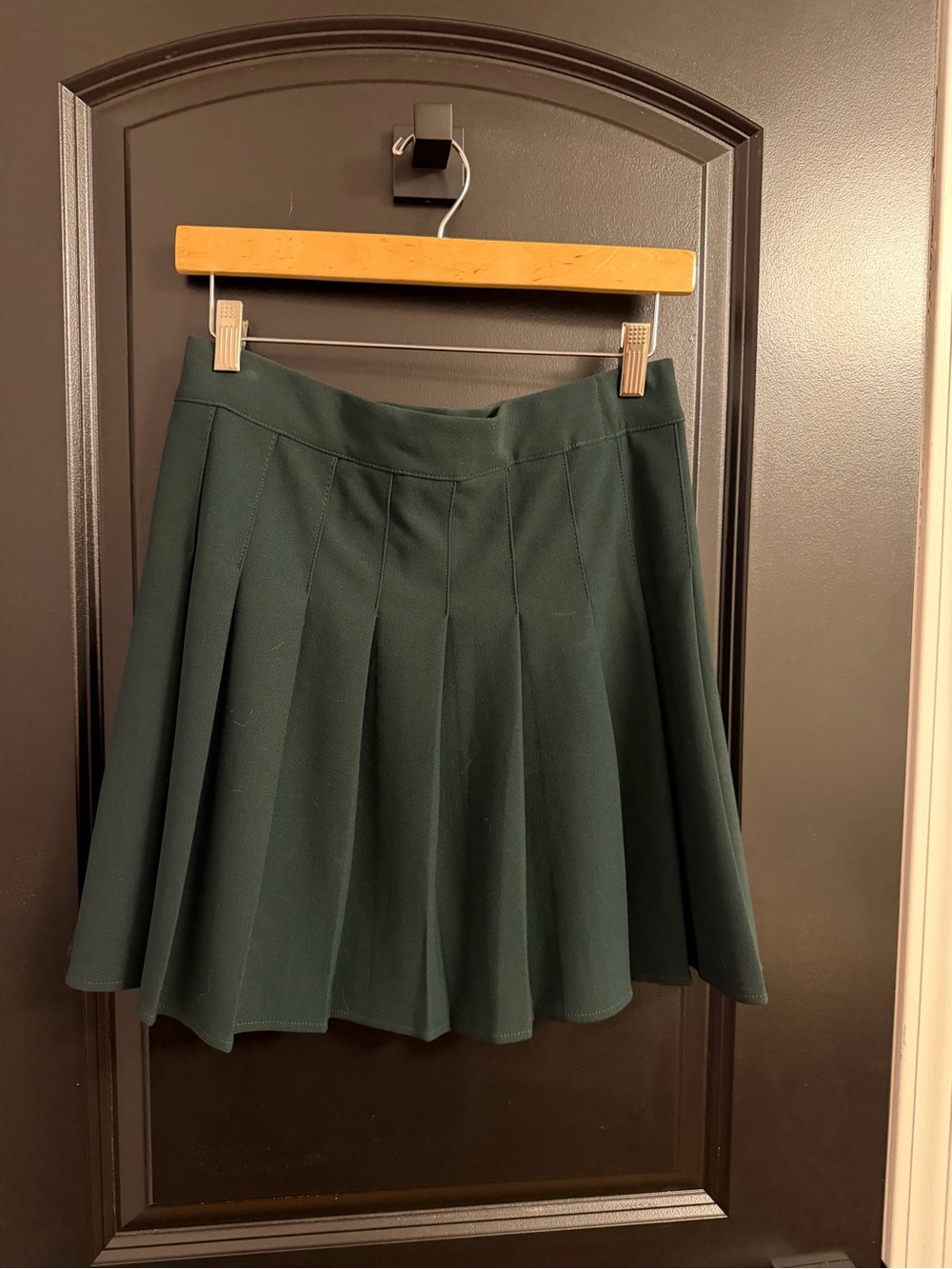 Pleated Dark Green Women's Skirt